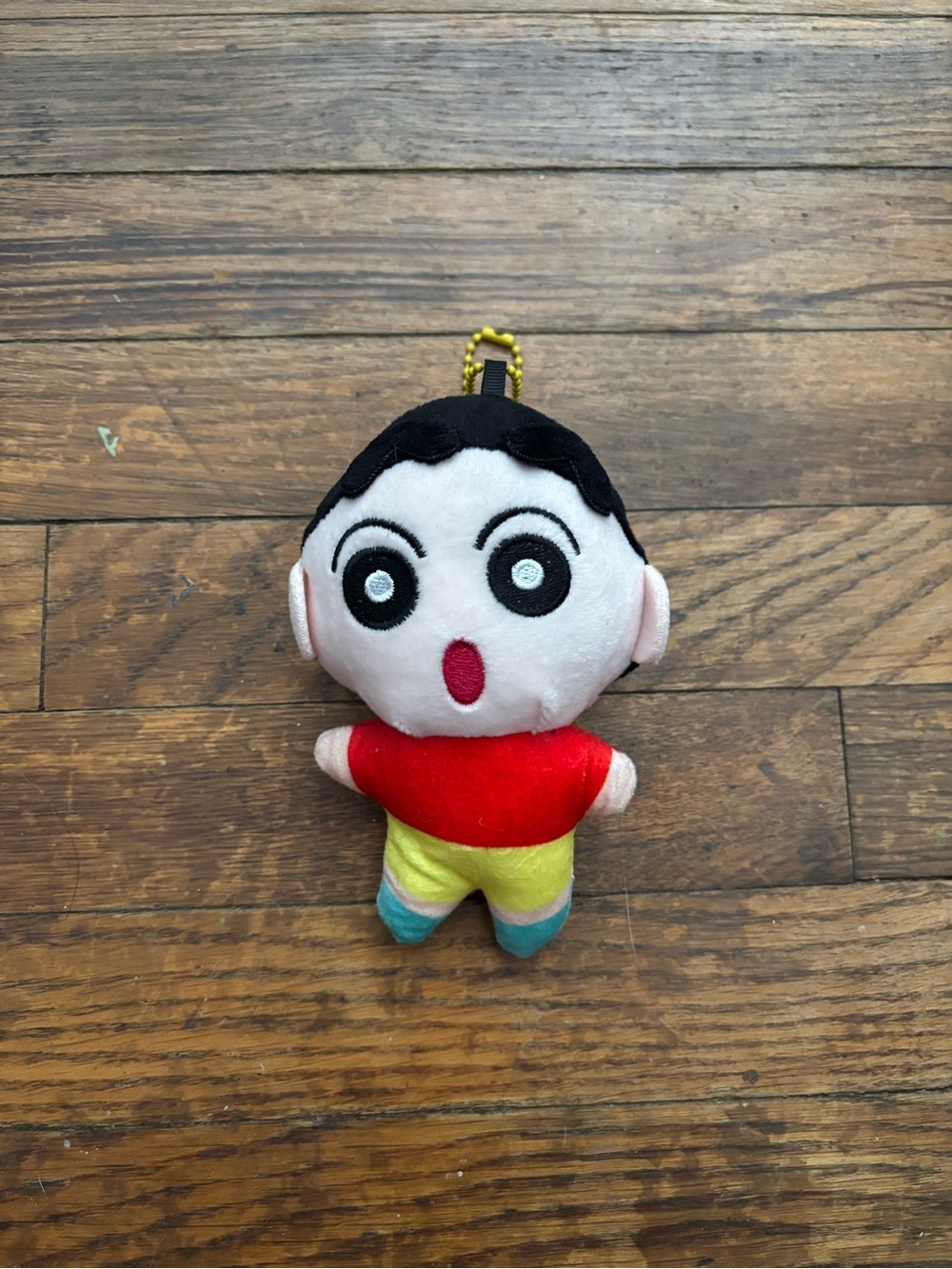 crayon shin chan plush keychain